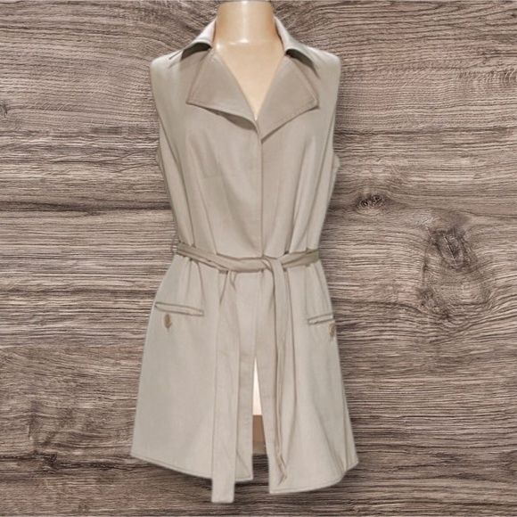 Max Studio Jackets & Blazers - Max Studio Light Tan vest Coat